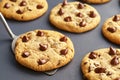 Chocolate Chip Cookies Fresh From the Oven Royalty Free Stock Photo