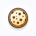 Interstellar Chronopunk: Chocolate Chip Cookie Stock Illustration