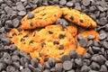 Chocolate Chip Cookies and Morsels Royalty Free Stock Photo