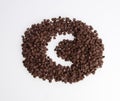 Chocolate chip morsels spread with concept c. Royalty Free Stock Photo