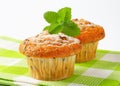 Chocolate chip muffins Royalty Free Stock Photo