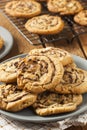 Chocolate Chip Peanut Butter Pinwheel Cookie