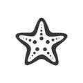 Chocolate chip starfish icon