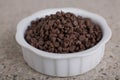 Chocolate Chips in Bowl 1 Royalty Free Stock Photo