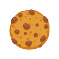 Chocolate chips cookie icon.