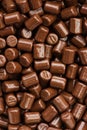 Chocolate chips or sprinkles close up. Shot from above Royalty Free Stock Photo