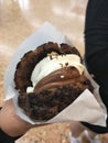 Chocolate chou cream