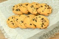 Chocolate Christmas Cookies on White Plate Royalty Free Stock Photo