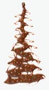 A chocolate Christmas tree