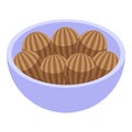 Chocolate churro icon isometric vector. Spain food Royalty Free Stock Photo