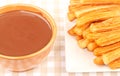Chocolate with Churros Royalty Free Stock Photo