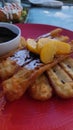 Chocolate churros from local cafe in bogor