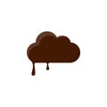 chocolate cloud colored icon. Element of summer pleasure icon for mobile concept and web apps. Cartoon style chocolate cloud