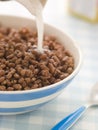 Chocolate coated Puffed Rice Cereal Royalty Free Stock Photo