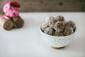 Chocolate and coconut balls