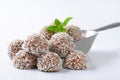 Chocolate coconut truffles