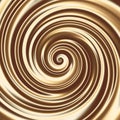 Chocolate or coffee milk cocktail spiral texture