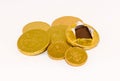 Chocolate Coins Royalty Free Stock Photo