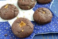 Chocolate cookies with peanut butter Royalty Free Stock Photo