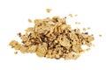 Chocolate corn flakes isolated on the white Royalty Free Stock Photo