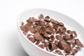 Chocolate Cornflakes Cereal Bowl Royalty Free Stock Photo