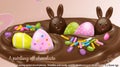 chocolate bunnies Royalty Free Stock Photo