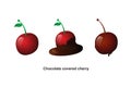 Chocolate covered cherry vector AD253 Royalty Free Stock Photo