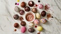 a chocolate covered fruit Royalty Free Stock Photo