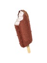 chocolate covered popsicle with a bite