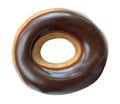 Chocolate Covered Ring Donut Royalty Free Stock Photo