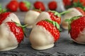 Chocolate covered strawberries Royalty Free Stock Photo