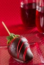 Chocolate covered strawberry Royalty Free Stock Photo