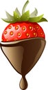 Chocolate Covered Strawberry Royalty Free Stock Photo