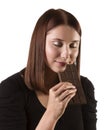 Chocolate craving Royalty Free Stock Photo