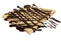 Chocolate crepe Royalty Free Stock Photo