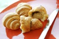 Chocolate croissant Royalty Free Stock Photo