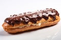 chocolate croissant, filled with rich cream and crunchy nuts, drizzled with luscious chocolate sauce.