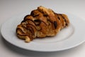 chocolate croissant for a morning breakfest