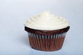 Chocolate cupcake with vanilla frosting Royalty Free Stock Photo