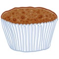 Chocolate Cupcake Vector Illustration Logo Design Royalty Free Stock Photo