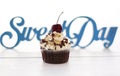 Chocolate cupcake Royalty Free Stock Photo