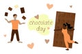 Chocolate day holiday poster