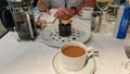 Chocolate Decadent Cake dessert at a restaurant on a cruise ship