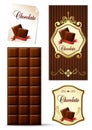 Chocolate design elements Royalty Free Stock Photo