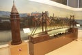 Chocolate design of Galata Tower and Bosphorus Bridge