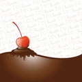 Chocolate dipped cherry Royalty Free Stock Photo