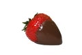 Chocolate Dipped Strawberry Isolated