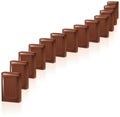 Chocolate Domino Royalty Free Stock Photo