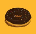 Chocolate Donut Royalty Free Stock Photo