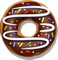 Chocolate donut Royalty Free Stock Photo